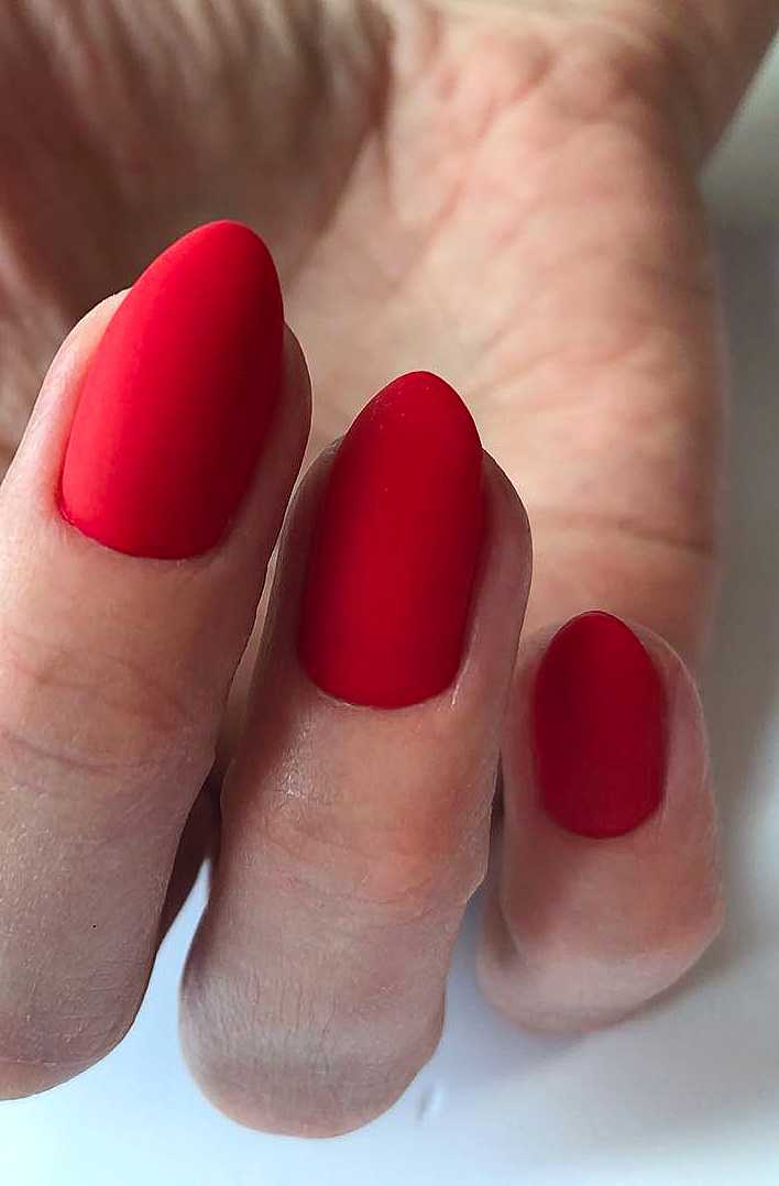 24 Matte Red Nails Ideas Successful Acrylic And Coffin Designs